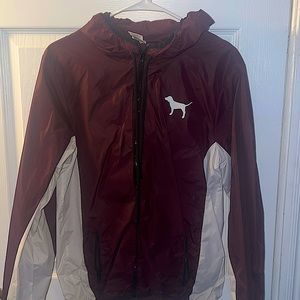 PINK X-S Burgundy Wind Breaker w/ Logo